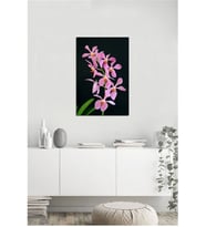 Tablosan  Pembe Çiçekler Fotoğraf Kanvas Tablo - A-03-478