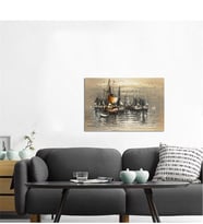 Tablosan Deniz Feneri Ve Yelkenli Tekneler Kanvas Tablo - B-08-023