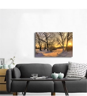 Tablosan Kar Ve Güneş Fotoğraf Kanvas Tablo - A-20-363