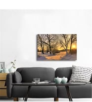 Tablosan Kar Ve Güneş Fotoğraf Kanvas Tablo - A-20-363