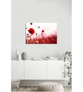 Tablosan  Kırmızı Gelincikler Fotoğraf Kanvas Tablo - A-03-262