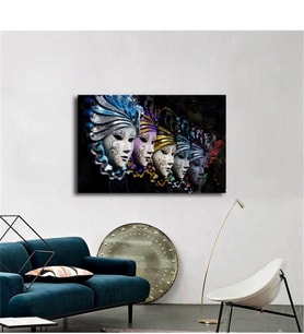 Tablosan  Venedik Maskları  Fotoğraf Kanvas Tablo - A-07-262