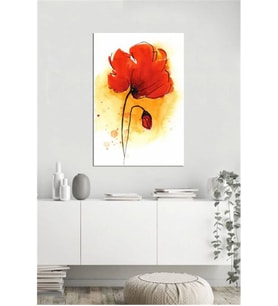 Tablosan Modern Gelincikler Çiçekler Kanvas Tablo - B-03-171