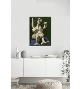 Tablosan Saçlarını Tarayan Kadın Pablo Picasso Kanvas Tablo - B-13-200