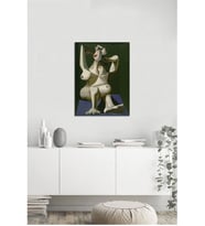 Tablosan Saçlarını Tarayan Kadın Pablo Picasso Kanvas Tablo - B-13-200