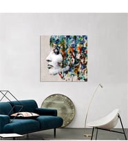 Tablosan Yağlı Boya Modern Kadın Portre Kanvas Tablo - B-13-345