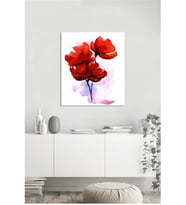 Tablosan Modern Gelincikler Çiçekler Kanvas Tablo - B-03-177