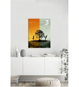 Tablosan Yoga Ve Denge Fotoğraf Kanvas Tablo - A-20-307