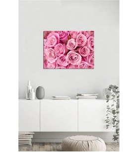 Tablosan  Pembe Güller Fotoğraf Kanvas Tablo - A-03-248