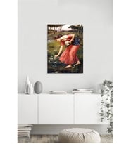 Tablosan Yağlı Boya Çiçek Toplayan Kadın Kanvas Tablo - B-13-059