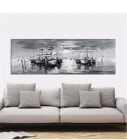 Tablosan Denizde Kayıklar Kanvas Tablo - B-08-034