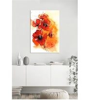 Tablosan Modern Gelincikler Çiçekler Kanvas Tablo - B-03-170