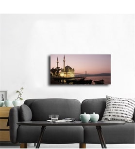 Tablosan Ortaköy Cami Akşam Fotoğraf Kanvas Tablo - A-16-163