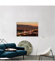 Tablosan Boğaz Köprüsü Akşam Fotoğraf Kanvas Tablo - A-16-251