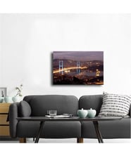 Tablosan Boğaz Köprüsü Akşam Fotoğraf Kanvas Tablo - A-16-169