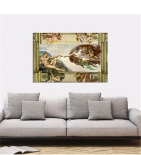 Tablosan Adem'in Yaratılışı - Michelangelo Kanvas Tablo - B-02-545