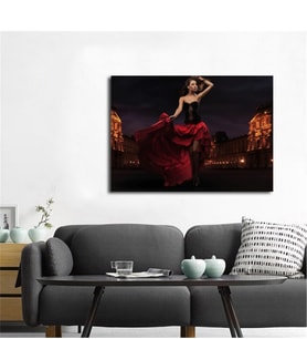 Tablosan  İspanyol Dansçı Kadın Fotoğraf Kanvas Tablo - A-05-006