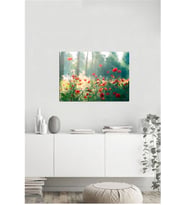 Tablosan  Manzara Gelincikler Fotoğraf Kanvas Tablo - A-03-594