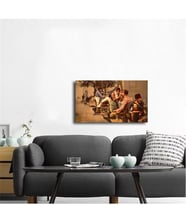 Tablosan Eski İstanbul Berberler Fotoğraf Kanvas Tablo - A-16-364