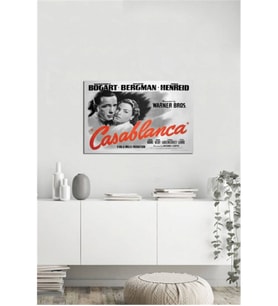 Tablosan Casablanca Film Afişi Fotoğraf Kanvas Tablo - A-11-069
