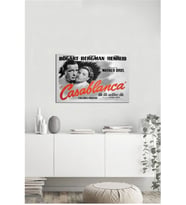Tablosan Casablanca Film Afişi Fotoğraf Kanvas Tablo - A-11-069