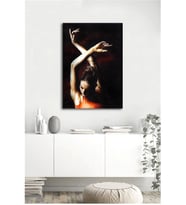 Tablosan Yağlı Boya İspanyol Dansçı Kadın Kanvas Tablo - B-06-023
