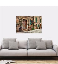 Tablosan  Taş Evler Ve Kapıları Fotoğraf Kanvas Tablo - A-07-241
