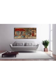 Tablosan Yağlı Boya Paris - Sokak Kafe Kanvas Tablo - LS-080