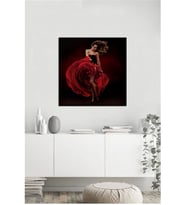 Tablosan  İspanyol Dansçı Kadın Fotoğraf Kanvas Tablo - A-05-004