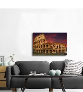 Tablosan Akşam Roma Kolezyum Fotoğraf Kanvas Tablo - A-27-124