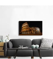 Tablosan Gece Roma Kolezyum Fotoğraf Kanvas Tablo - A-27-125