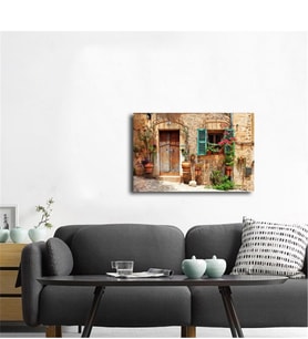 Tablosan  Taş Evler Fotoğraf Kanvas Tablo - A-07-302