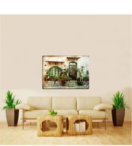 Tablosan  Akdeniz Evleri Fotoğraf Kanvas Tablo - A-07-178