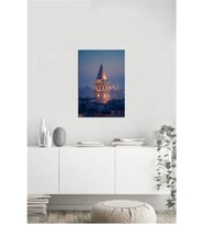 Tablosan Galata Kulesi Akşam Fotoğraf Kanvas Tablo - A-16-213