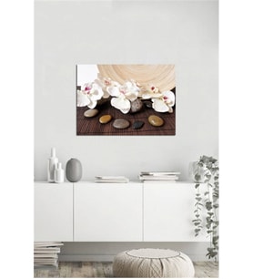 Tablosan  Spa Çiçekler Fotoğraf Kanvas Tablo - A-03-224