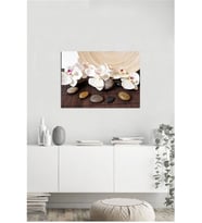 Tablosan  Spa Çiçekler Fotoğraf Kanvas Tablo - A-03-224