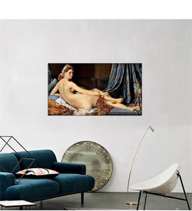 Tablosan Yağlı Boya Büyük Odalık J. A. Dominique Ingres Kanvas Tablo - B-19-034