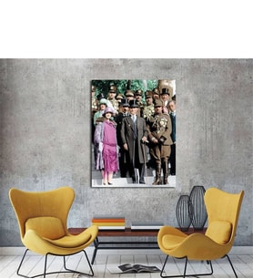 Tablosan Latife Hanım Ve Atatürk Kanvas Tablo - A-02-016