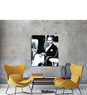 Tablosan  Atatürk Türk Kahvesi İçerken Kanvas Tablo - A-02-101