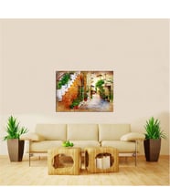 Tablosan  Akdeniz Evleri Fotoğraf Kanvas Tablo - A-07-179
