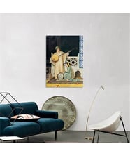 Tablosan Yağlı Boya Oryantal Çalgıcı Kadın Kanvas Tablo - B-13-056