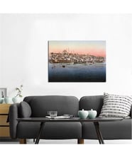 Tablosan Eski İstanbul Silüeti Fotoğraf Kanvas Tablo - A-16-101