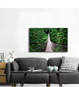 Tablosan Uzun Tahta Köprü Fotoğraf Kanvas Tablo - A-20-830