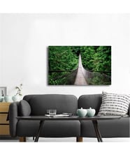 Tablosan Uzun Tahta Köprü Fotoğraf Kanvas Tablo - A-20-830