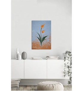 Tablosan Ebru Sarı Laleler Kanvas Tablo - B-10-083