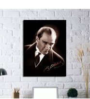 Tablosan  İmzalı Atatürk Portresi Kanvas Tablo - A-02-117