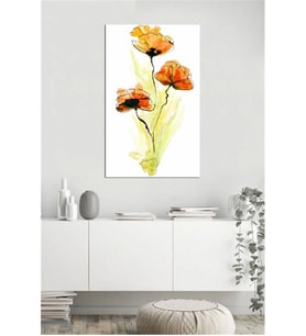 Tablosan Modern Gelincikler Çiçekler Kanvas Tablo - B-03-202
