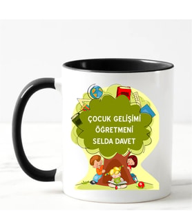 Çocuk Gelişimi Ve Eğitimi Öğretmeni Kupa Bardağı Siyah