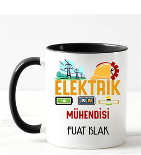 Elektirik Mühendisi Kupa Bardağı Siyah