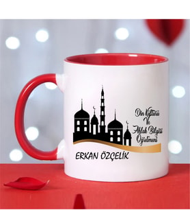 Din Kültürü Ve Ahlak Bilgisi Öğretmeni Kupa Bardağı Kırmızı